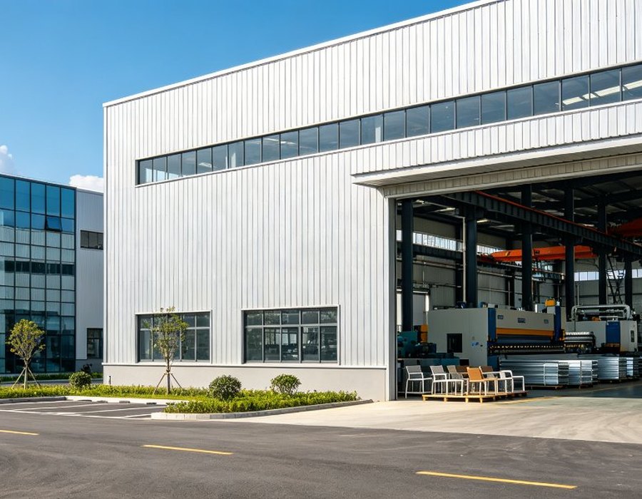 AOTUDE factory with open production bay