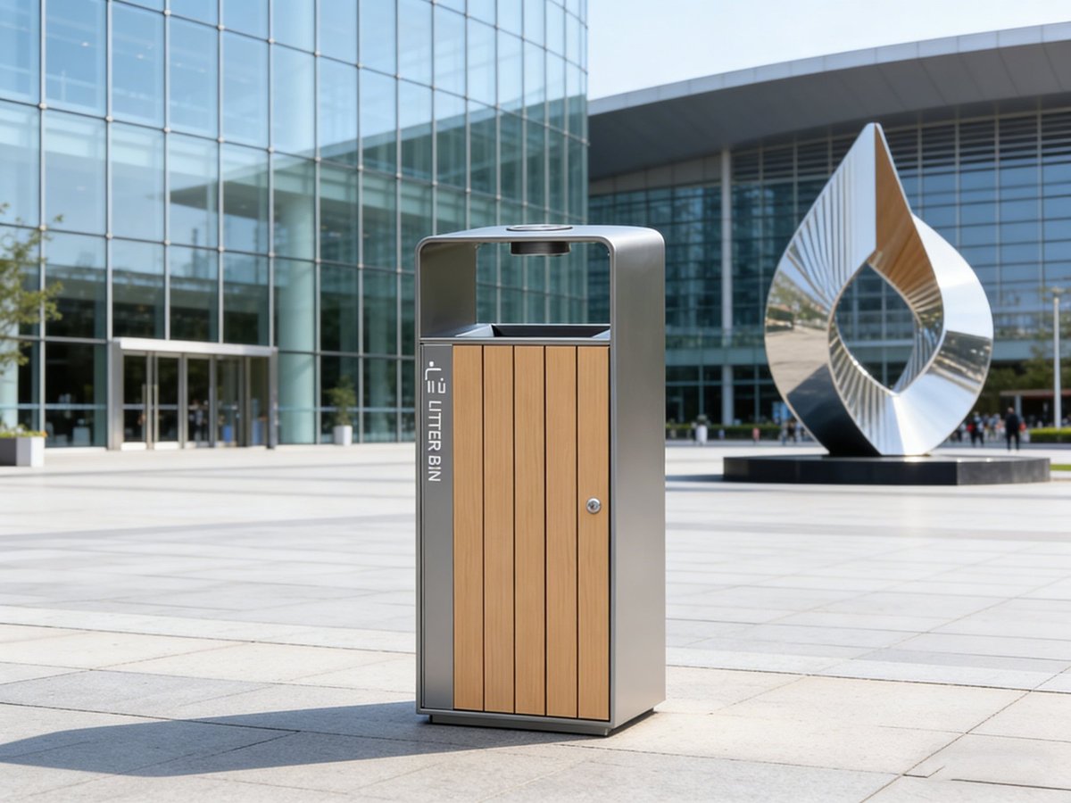 Silverline Tall Litter Bin