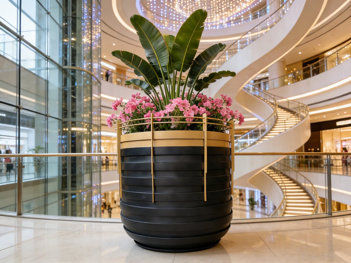 Grand Atrium Round Planter